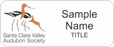 (image for) Santa Clara Valley Audubon Society Standard White badge