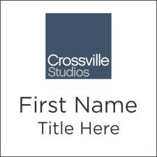 (image for) Crossville Studios Square White badge