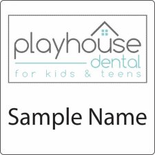 (image for) Playhouse Dental Square White badge