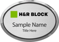 (image for) H&R Block Oval Executive Silver badge