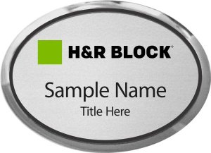 (image for) H&R Block Oval Executive Silver badge