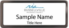(image for) Russellville Insurance Agency Black Chrome badge