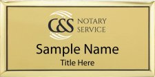(image for) C&S Notary Public Executive Gold badge