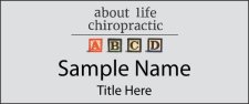 (image for) About Life Chiropractic Standard Silver Square Corner badge