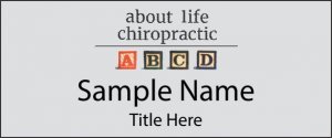 (image for) About Life Chiropractic Standard Silver Square Corner badge