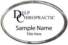 (image for) Delp Chiropractic Oval Prestige Polished badge