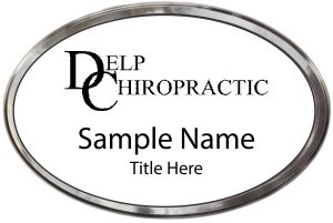 (image for) Delp Chiropractic Oval Prestige Polished badge