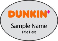 (image for) Dunkin Oval Silver badge