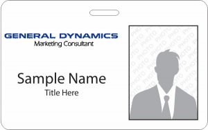 (image for) General Dynamics Photo ID Horizontal badge