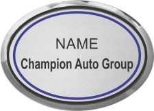 (image for) Champion Chevrolet Oval Executive Silver badge