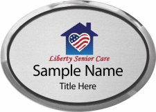 (image for) Liberty Senior Care Oval Executive Silver badge