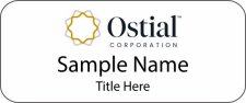 (image for) Ostial Corporation Standard White badge