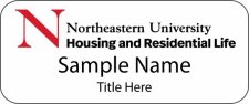 (image for) Northeastern University Standard White badge