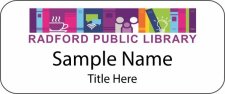 (image for) Radford Public Library Standard White badge