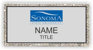 (image for) Sonoma State University Bling Silver badge