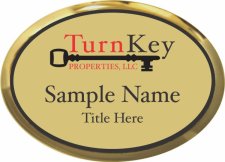 (image for) Turn Key Properties Oval Executive Gold badge