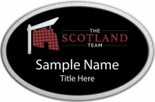 (image for) The Scotland Team Oval Prestige Pebbled badge