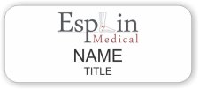(image for) Esplin Medical Standard White badge
