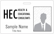 (image for) Health & Educational Consultants Photo ID Horizontal badge