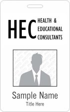 (image for) Health & Educational Consultants Photo ID Vertical badge