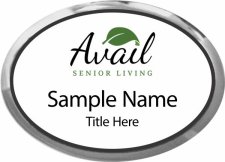 (image for) Avail Senior Living Oval Executive Silver Other badge