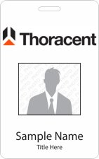 (image for) Thoracent, Inc. Photo ID Vertical badge