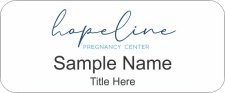 (image for) Hopeline Pregnancy Resource Center Standard White badge