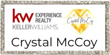 (image for) Keller Williams - Crystal McCoy Bling Silver badge