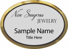 (image for) New Smyrna Jewelry LLC Oval Executive Gold Other badge