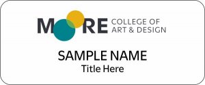 (image for) Moore College of Art & Design Standard White badge