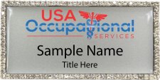 (image for) USA Occupational Services Bling Silver badge