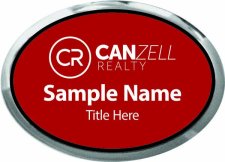 (image for) CanZell Realty Oval Executive Silver Other badge