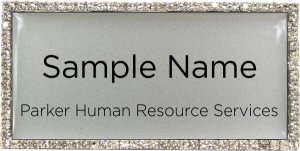 (image for) Parker Human Resource Services Bling Silver badge