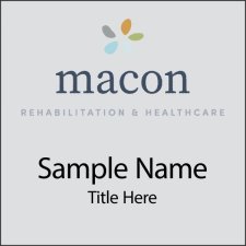 (image for) Macon Rehabilitation & Healthcare Square Silver badge