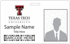 (image for) Texas Tech University Barcode ID Horizontal badge