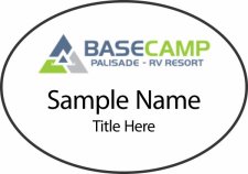 (image for) Palisade Basecamp White Oval Badge