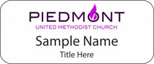 (image for) Piedmont UMC Standard White badge