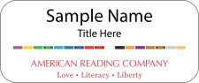 (image for) American Reading Company Standard White badge