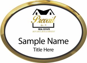 (image for) Prevail Real Estate Oval Executive Gold Other badge