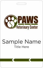 (image for) PAWS Veterinary Center ID Vertical badge
