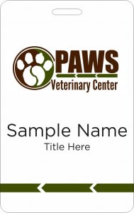 (image for) PAWS Veterinary Center ID Vertical badge