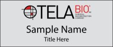 (image for) Tela Bio Standard Silver Square Corner badge