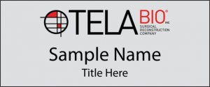 (image for) Tela Bio Standard Silver Square Corner badge