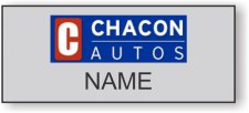 (image for) Chacon Autos Standard Silver Square Corner badge