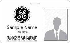 (image for) GE Energy Barcode ID Horizontal badge