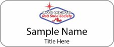 (image for) Las Vegas Red Shoe Society Standard White badge