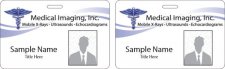 (image for) MEDICAL IMAGING Photo ID Horizontal Double Sided badge