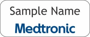 (image for) Medtronic Standard White badge