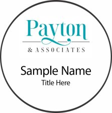 (image for) Payton & Associates Circle White badge