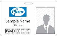 (image for) Pfizer Barcode ID Horizontal badge